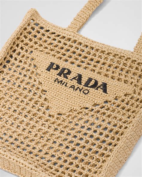 borse in rafia di prada